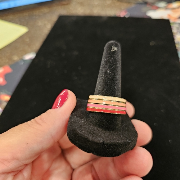 Set of Four Multicolored Stacking Rings - Picture 4 of 5